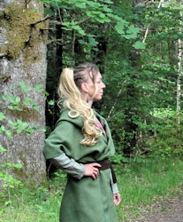 Grön 100%  Ull Cape