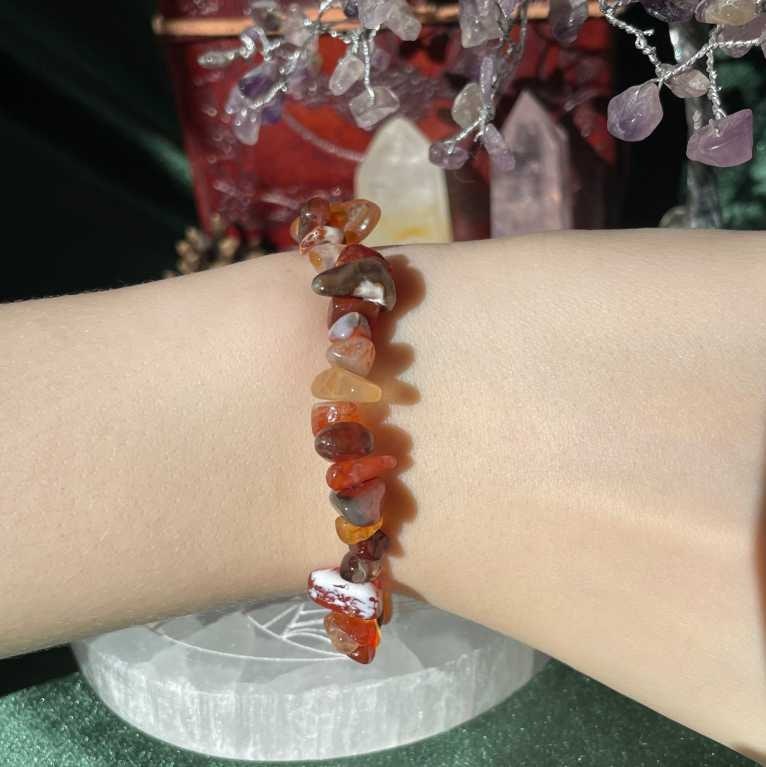 Armband - Karneol - Chips