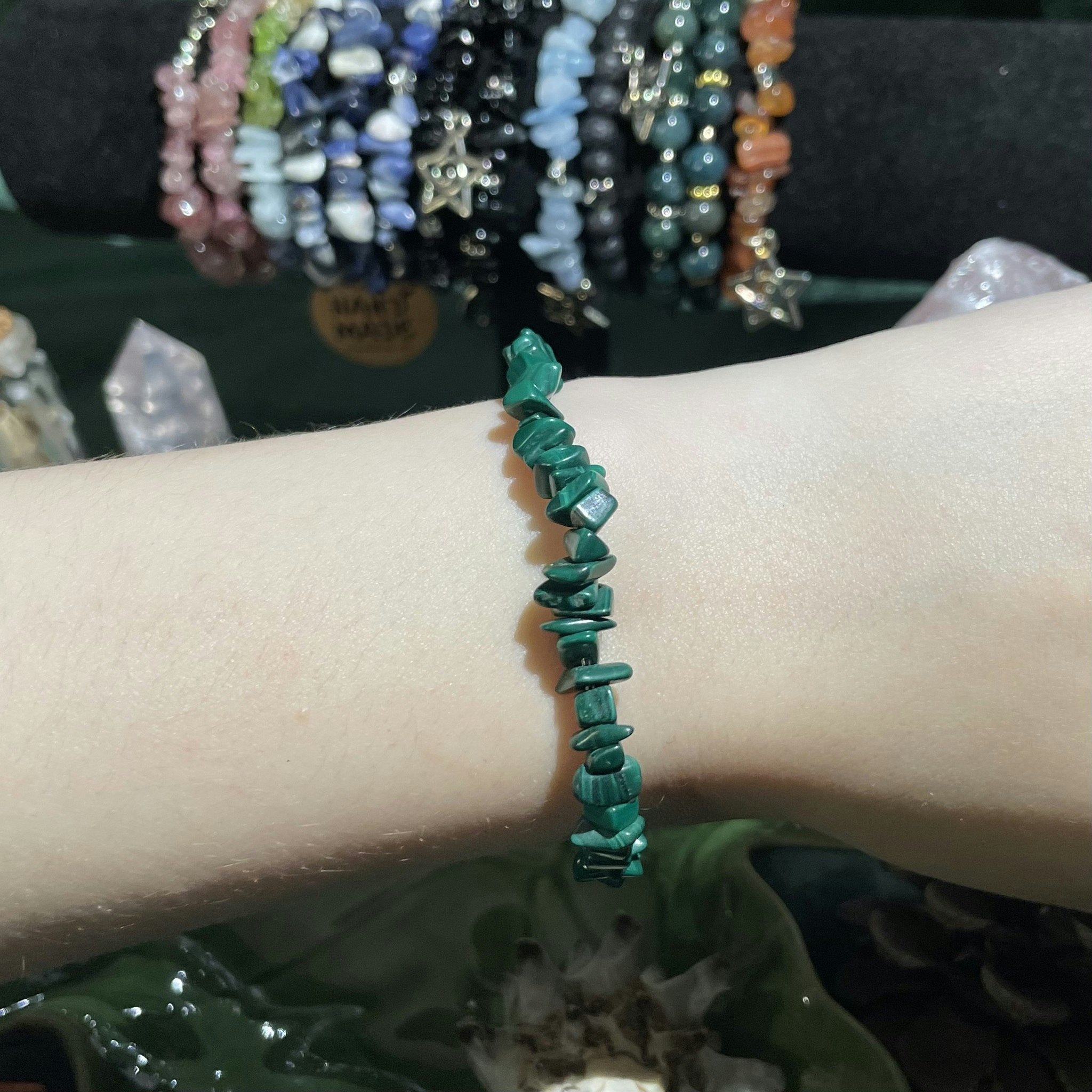 Armband -  Malakit - Chips