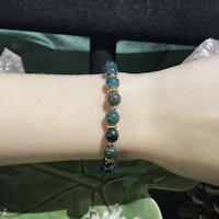 Armband - Mossagat - Rund - Guldpärlor