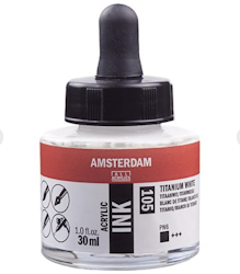 105 Titan white Amsterdam ink