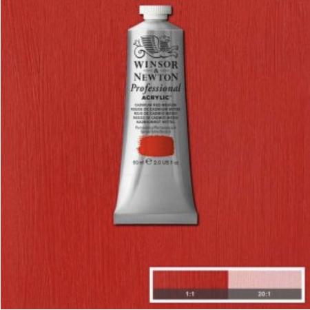 Red medium Winsor &Newton prof. 099