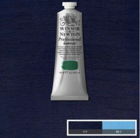 Winsor & Newton prof. 60ml - Phthalo Blue Green Shade 515