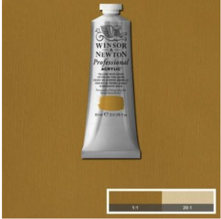 Winsor & Newton prof. 60ml - Yellow Iron Oxide 737