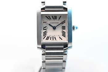 SOLD Cartier Tank Francaise Box & Papers 2384 - 243