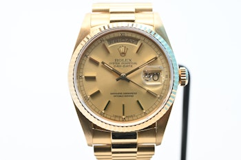 Sold: Rolex Day-Date 36 Box & Papers - Newly serviced by Rolex - 18038 - Top condition