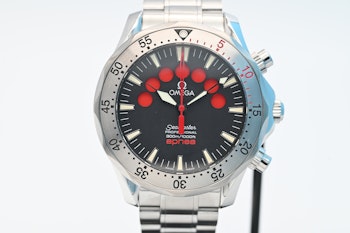 SOLD Omega Seamaster Apnea Jacques Mayol Box&Papers+Tag- Ref: 2595.50- 430