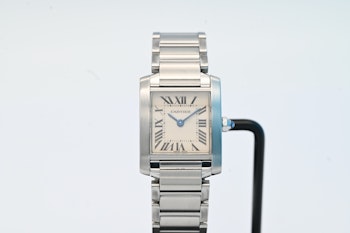 Sold Cartier Tank Francaise ref: 2384 box&paper - 534