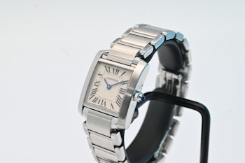 Sold Cartier Tank Francaise ref: 2384 box&paper - 534