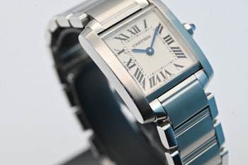 Sold: Cartier Tank Francaise 2384 Box & Papers - 631