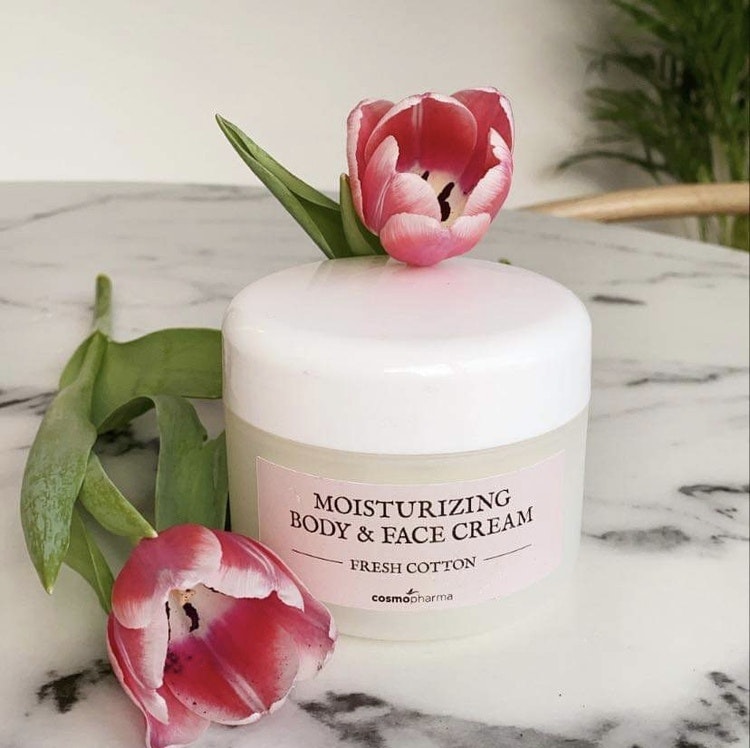 Moisturizing Body & Face Cream Fresh Cotton, 250 ml