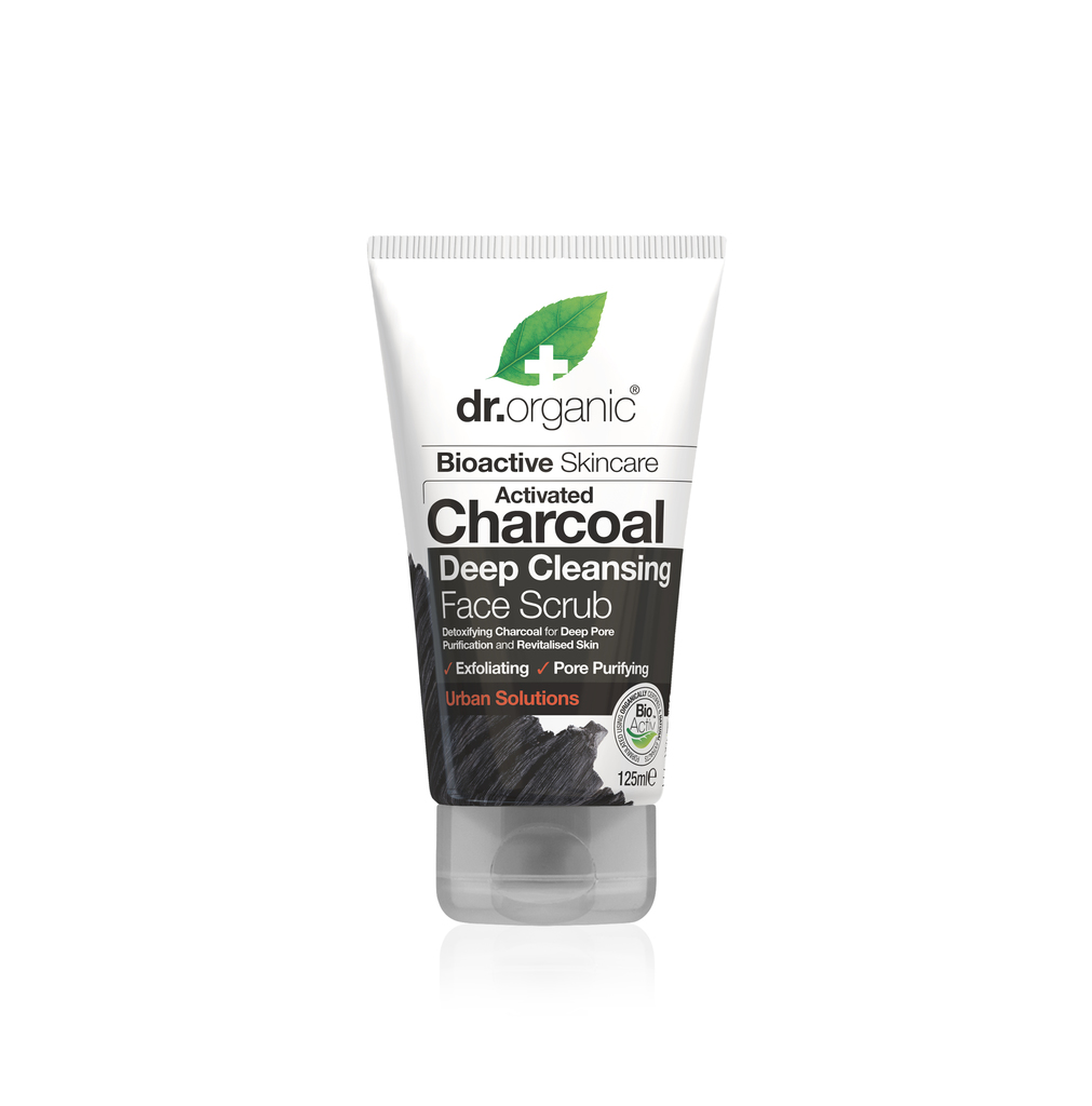 Dr Organic Activated Charcoal Face Scrub, 125 ml