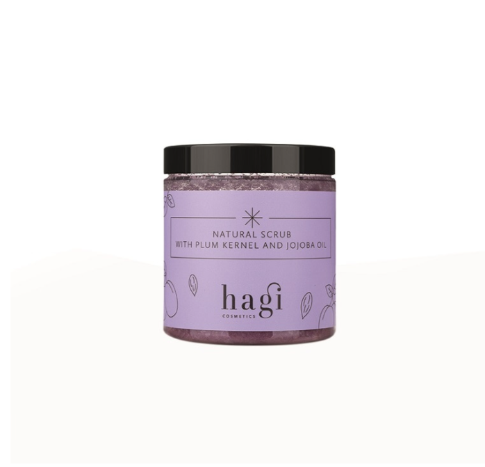 Hagi Body Scrub - Plum Kernel Oil & jojoba Oil, 300g