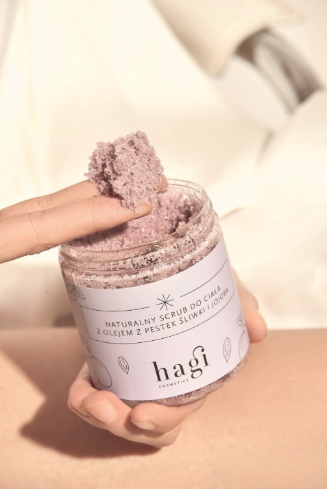 Hagi Body Scrub - Plum Kernel Oil & jojoba Oil, 300g