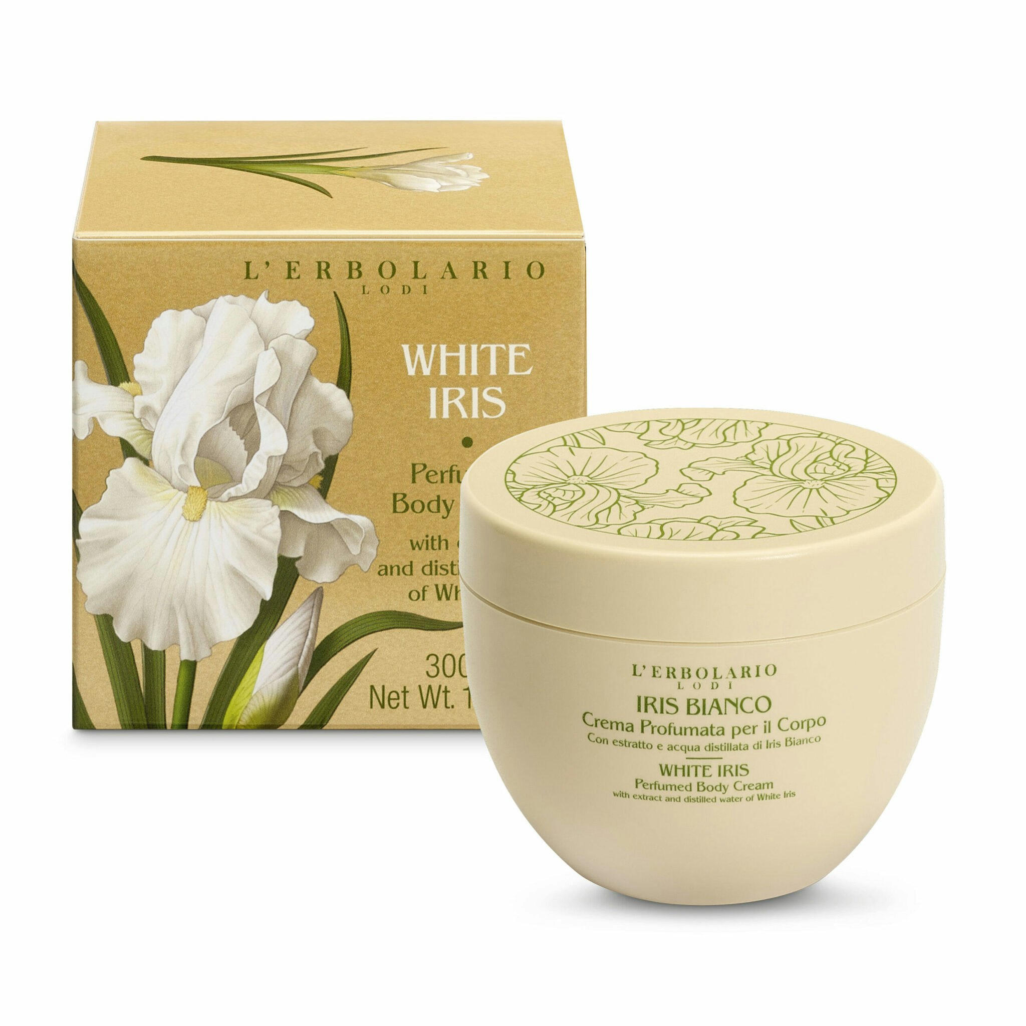 Kroppskräm Vit Iris, 300 ml