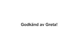 Dekal - Godkänd av Greta!