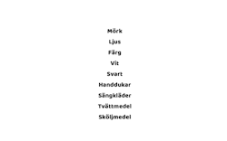 Dekal - Tvättsortering