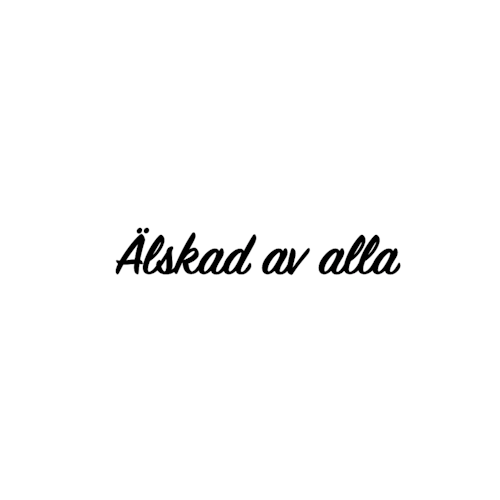 Dekal - Älskad av alla