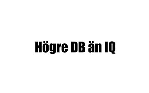 Dekal - Högre DB än IQ