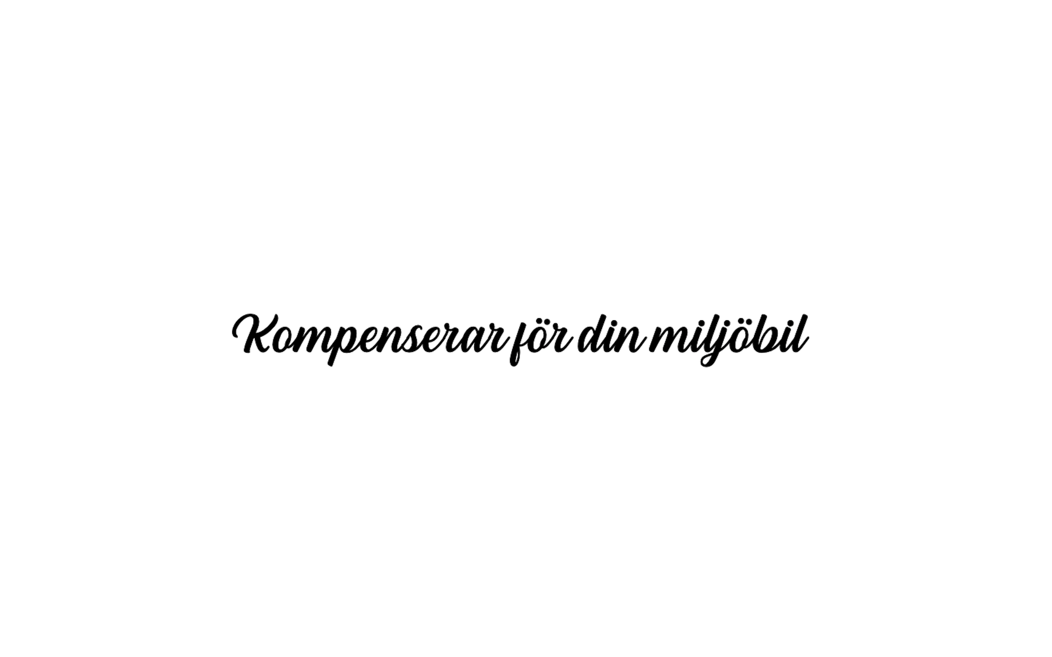 Dekal Kompenserar för din miljöbil Trycklagret