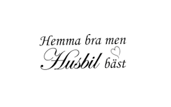 Dekal - Hemma bra Husbil bäst
