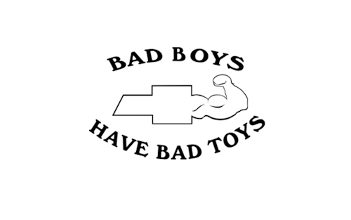 Dekal - Bad boys have bad toys