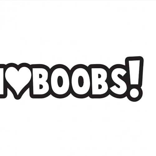 Dekal - I Love Boobs!