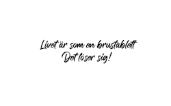 Dekal - Livet är som en brustablett