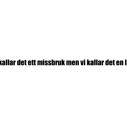 Dekal - Vissa kallar det ett missbruk...