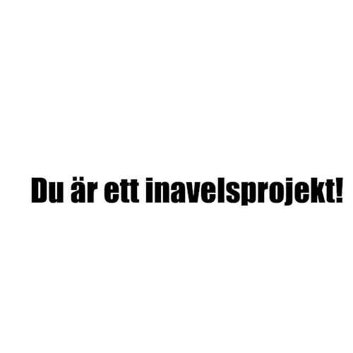 Dekal - Du är ett inavelsprojekt!