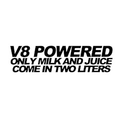 Dekal - V8 POWERED