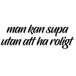 Dekal - Man kan supa utan att ha roligt