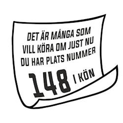 Dekal - Det är väldigt många som vill köra om just nu..