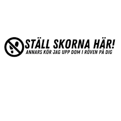 Dekal - Ställ skorna här!