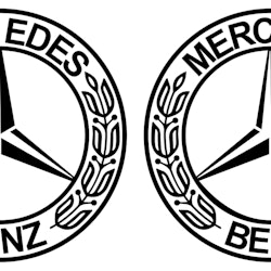 Dekal - Mercedes dekal till sidorutor
