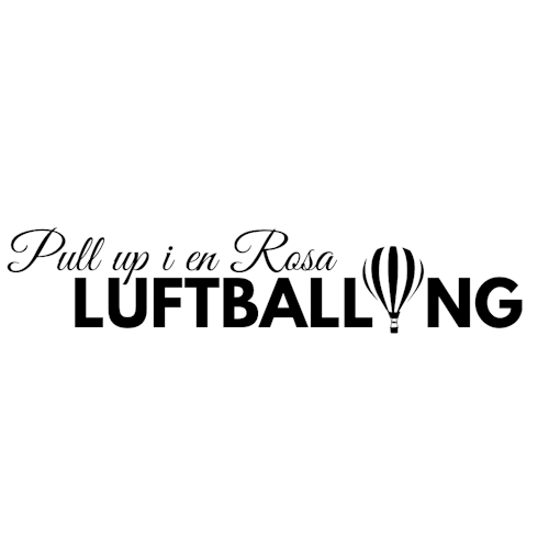 Dekal - Pull up i en rosa luftballong