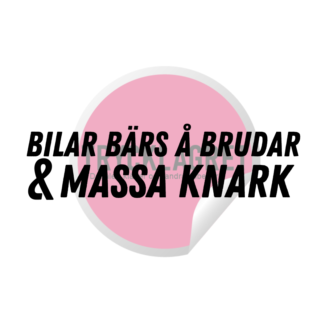 Dekal - Bilar bärs och brudar