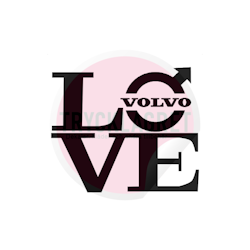 Dekal - Love Volvo