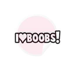 Dekal - I Love Boobs!