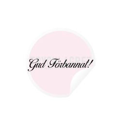 Dekal - Gud Förbannat!