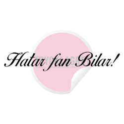 Dekal - Hatar fan Bilar!