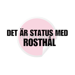 Dekal - Det är status med rosthål