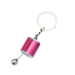 Nyckelring - Växellåda rosa