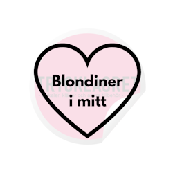 Dekal - Blondiner i mitt hjärta