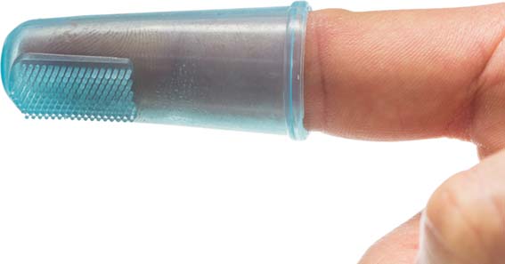 Trixie tandborstset Silikon för Fingertopp, 2-pack
