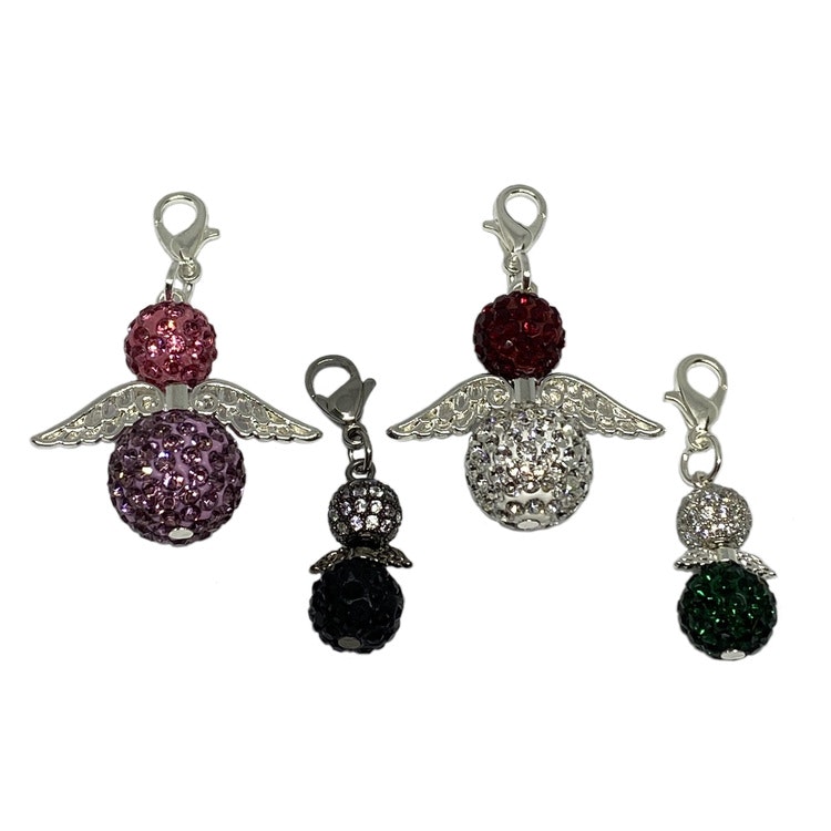 Shamballapärlor 6 mm vita