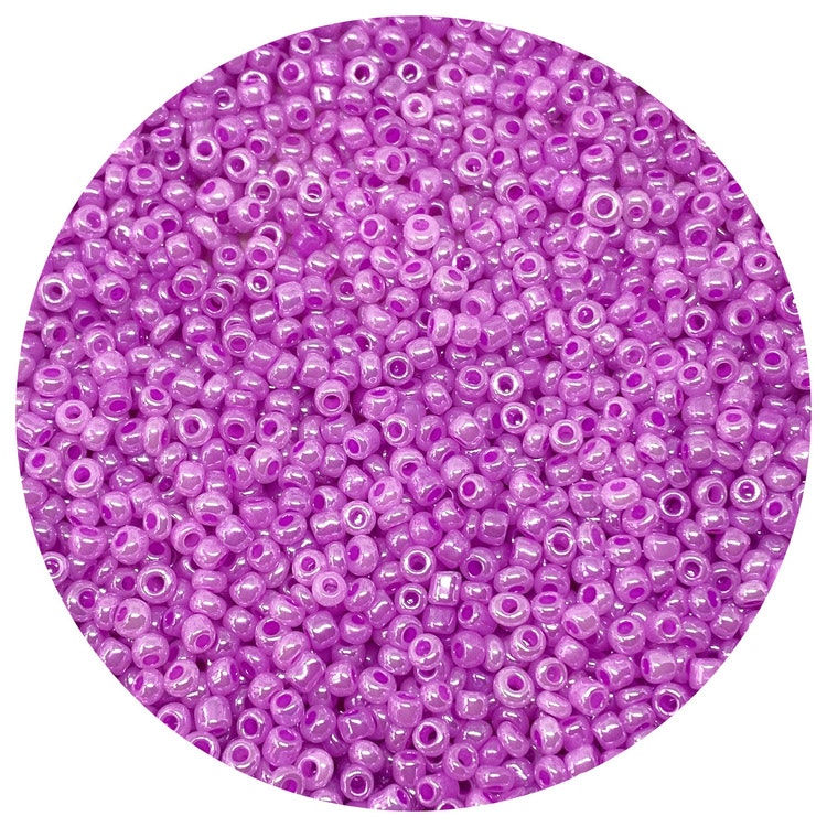 Seed beads 8/0 posh purple