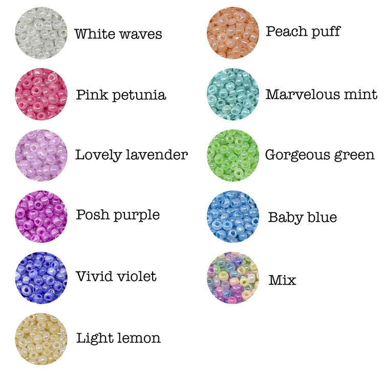 Seed beads 8/0 vivid violet