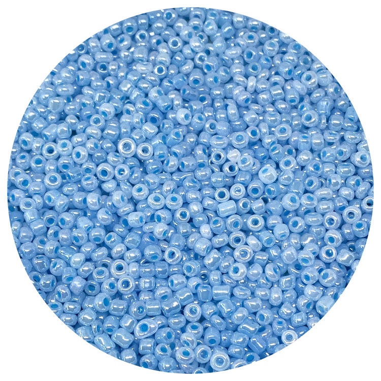 Seed beads 8/0 baby blue