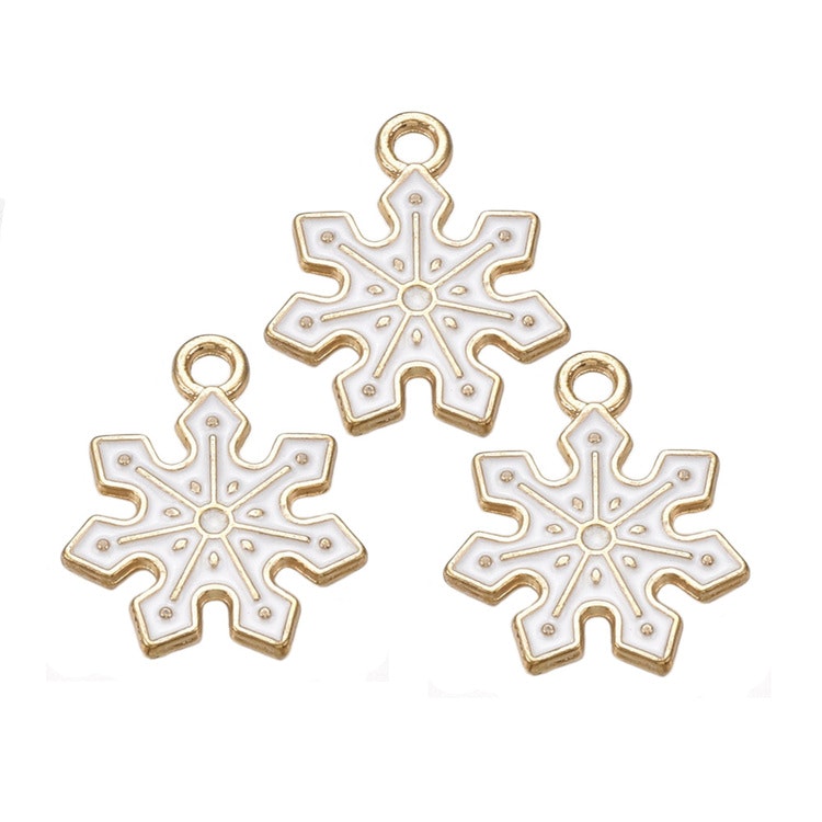 Snöflingor guld/vita